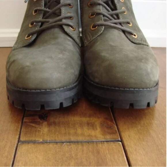 Aldo Rhaymma Boots Olive Green Hiking Combat Lug Sole Ankle NEW IN BOX Size 7 - Picture 9 of 14